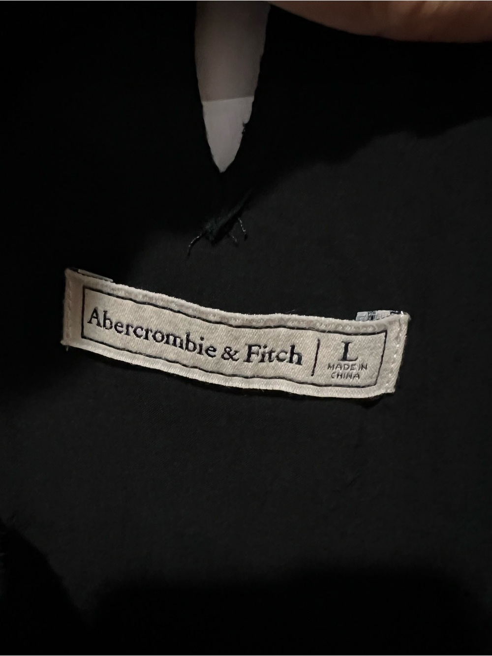 Abercrombie & Fitch Black Tank top  with ruffles